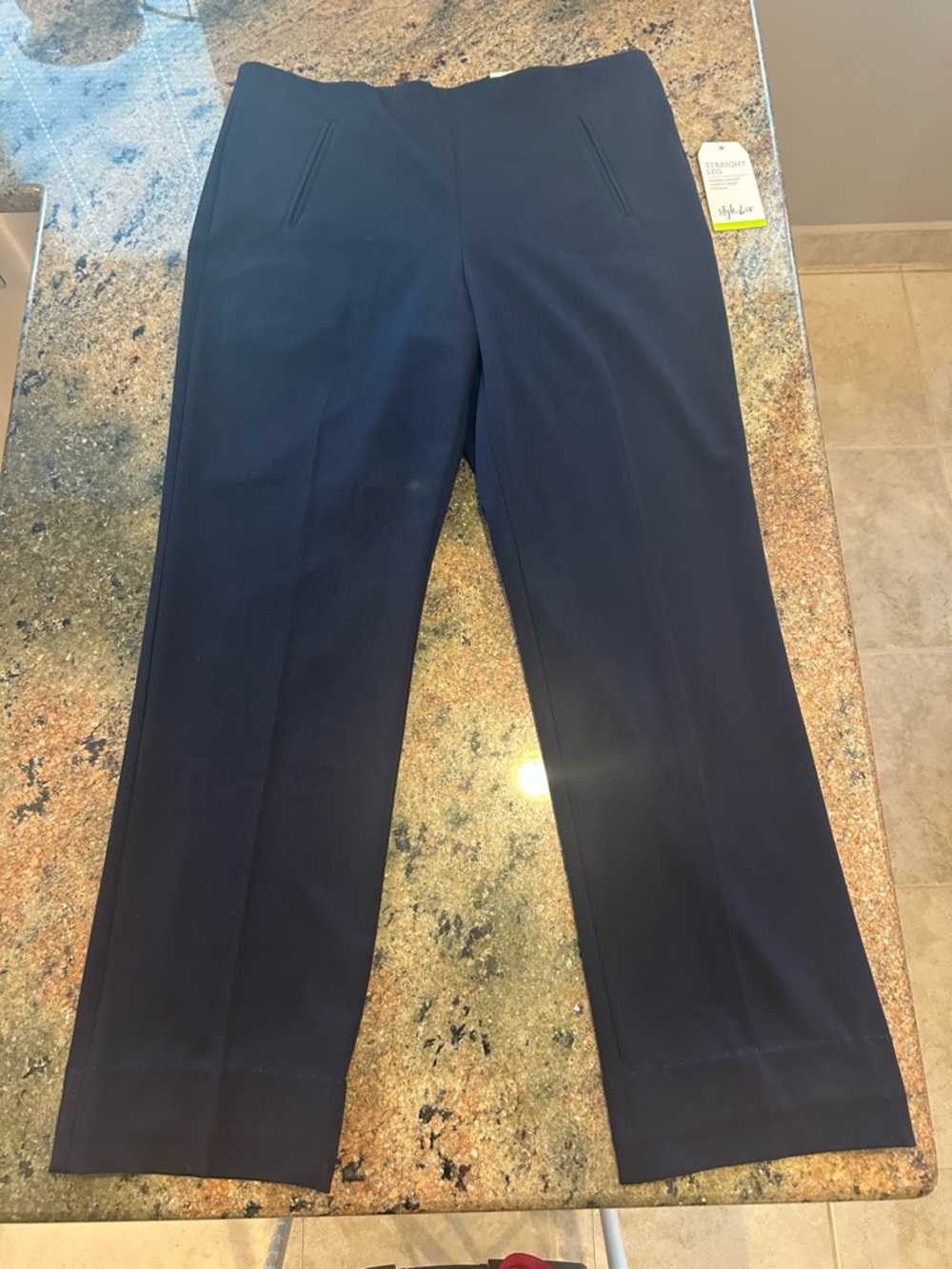 Style & Co. Navy Dress Pants - Straight Leg